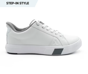 Women's Casual Sneaker – Lace-Up Leather Comfort Shoe